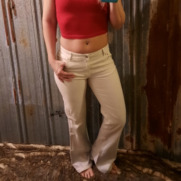 VINTAGE 90's Shimmery Parasuco Jeans - Picture 2 of 11